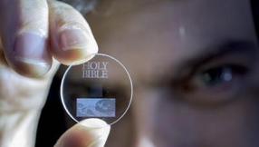 The 13.8 billion year Bible: Scientists create eternal data storage 