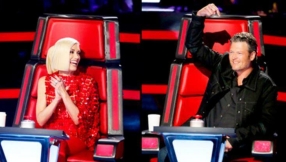 Gwen Stefani, Blake Shelton show affection on and off camera