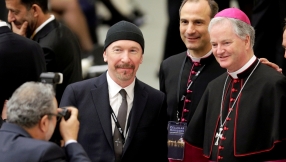 U2 star The Edge rocks up at the Vatican