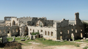 Syria: Suspected Russian airstrike hits ancient Church of St Simeon 