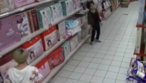 The devil goes shopping? Video shows woman allegedly possessed by \'evil spirit\' inside supermarket in China