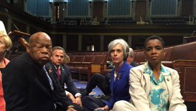 Gun control protest: Democrats pray and sing Christian song at sit-in demanding vote