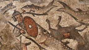 Ancient mosaic depicting Noah's Ark, Red Sea parting discovered in ruins