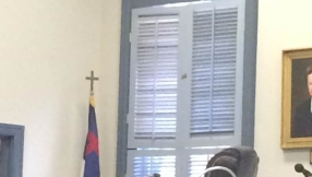 Atheists demand removal of Christian flag, Latin cross from Georgia state courthouse