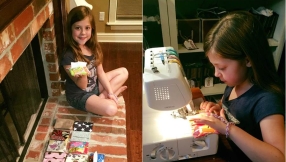 8-year-old inspired by church lesson on giving raises thousands of dollars for Louisiana flood victims by sewing tissue holders