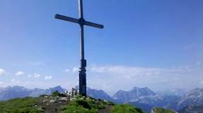 German police hunt man who tried to chop down giant border cross 