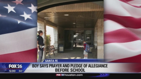 Mom made proud by her son who stopped to pray, recite Pledge of Allegiance even though he was late to school