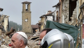 Pope Francis Hugs and Prays With Survivors In Town Devastated By Earthquake