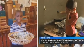 8-Year-Old Boy Travels 800 Miles to Deliver $4,000 Worth of Gifts to a Young Flood Victim